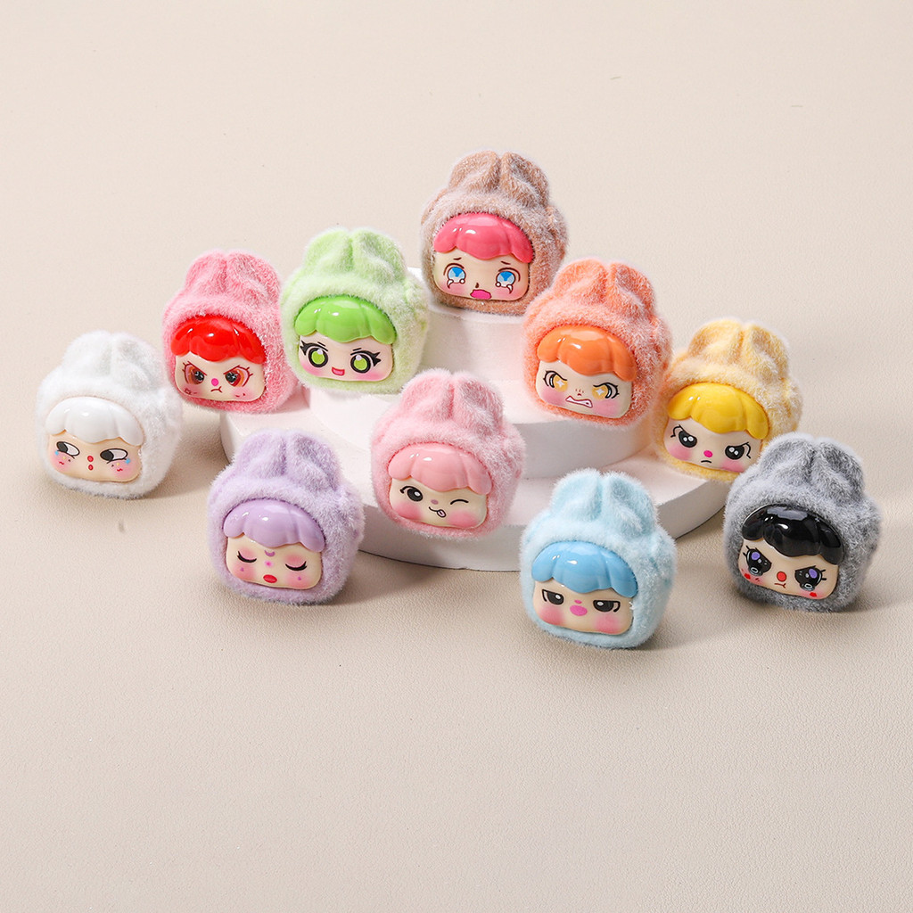 [MINI House] สีจริง flocking Dream Rabbit DIY อุปกรณ์เครื่องประดับเรซิ่นกล่องตาบอดกระเป๋าตาบอดบ้านตุ๊กตาของเล่นภูมิทัศน์ขนาดเล็ก
