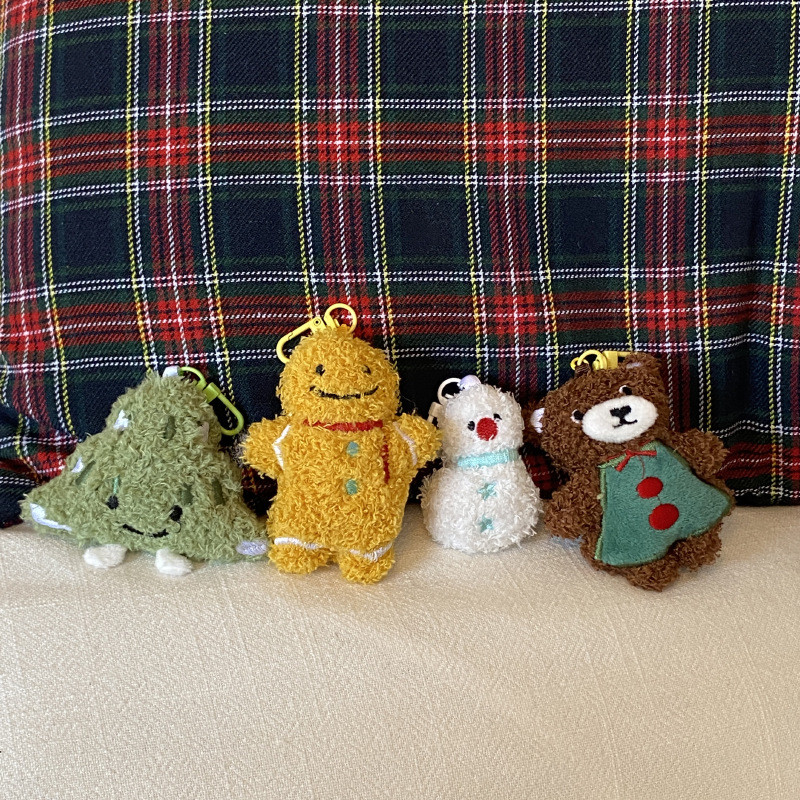 Ins Creative Gingerbread Man ตุ๊กตากระเป๋าจี้ Lamb ขนสัตว์ต้นคริสต์มาสตุ๊กตาคริสต์มาสตุ๊กตาพวงกุญแจของขวัญ