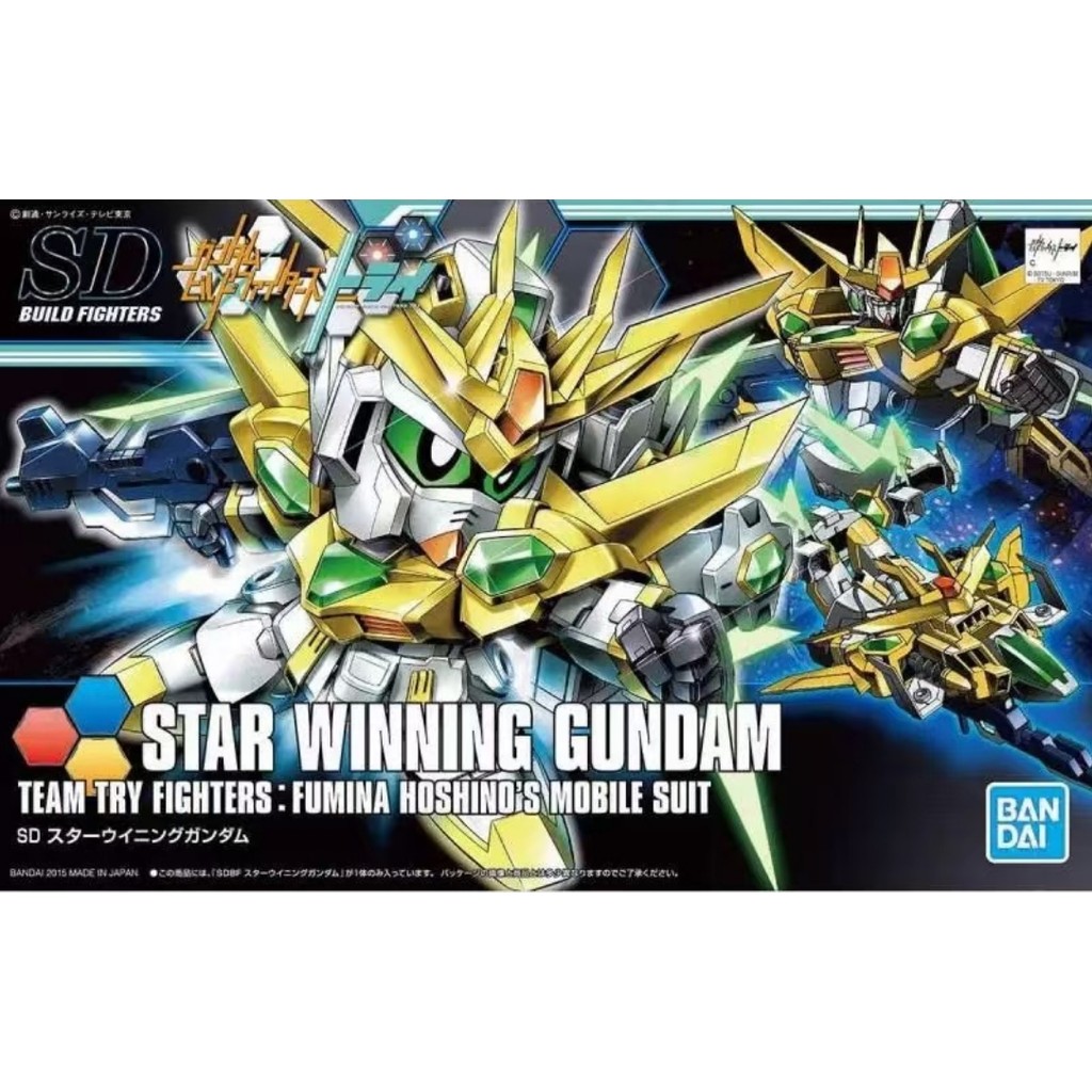 Bandai GUNDAM ประกอบรุ่น SDBF HGBF 030 GUNDAM Creator TRY Star Triumph GUNDAM Animation สินค้าของสะส