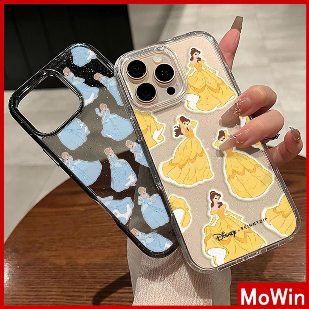 Movin - For iPhone 16 Pro Max iPhone 11 Case Super Bright Glitter Clear TPU Soft Case Cute And Beautiful Princess Compatible iPhone15 Pro max 14 13 12 Pro max XS XR 7 Plus 8 Plus