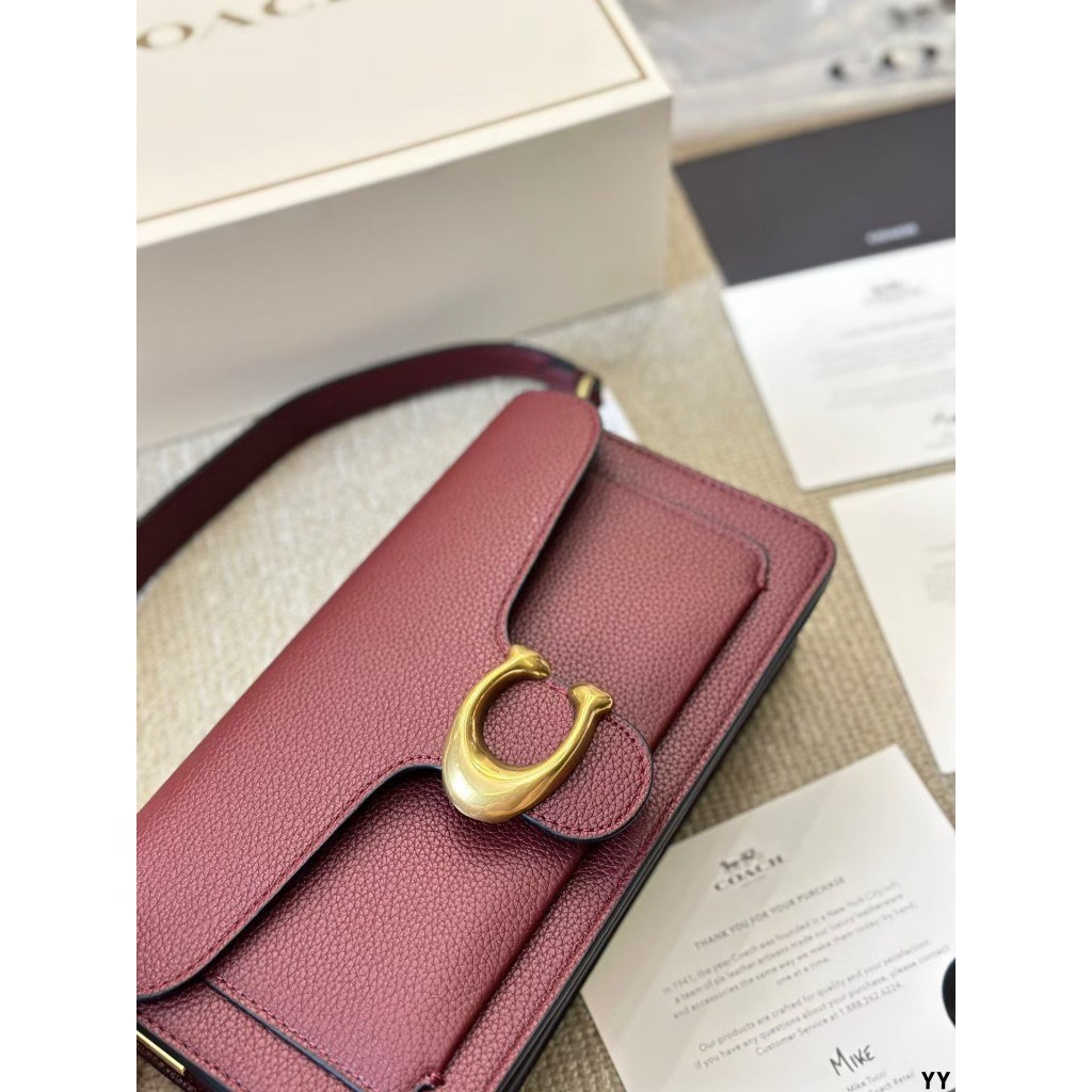 Tabby Bacchus Bag กระเป๋าสะพายแบบพกพา Original Single Cowhide แฟชั่น All-Match Original Single Cowhide หญิงกระเป๋าของขวัญกล่อง CO333333-1122