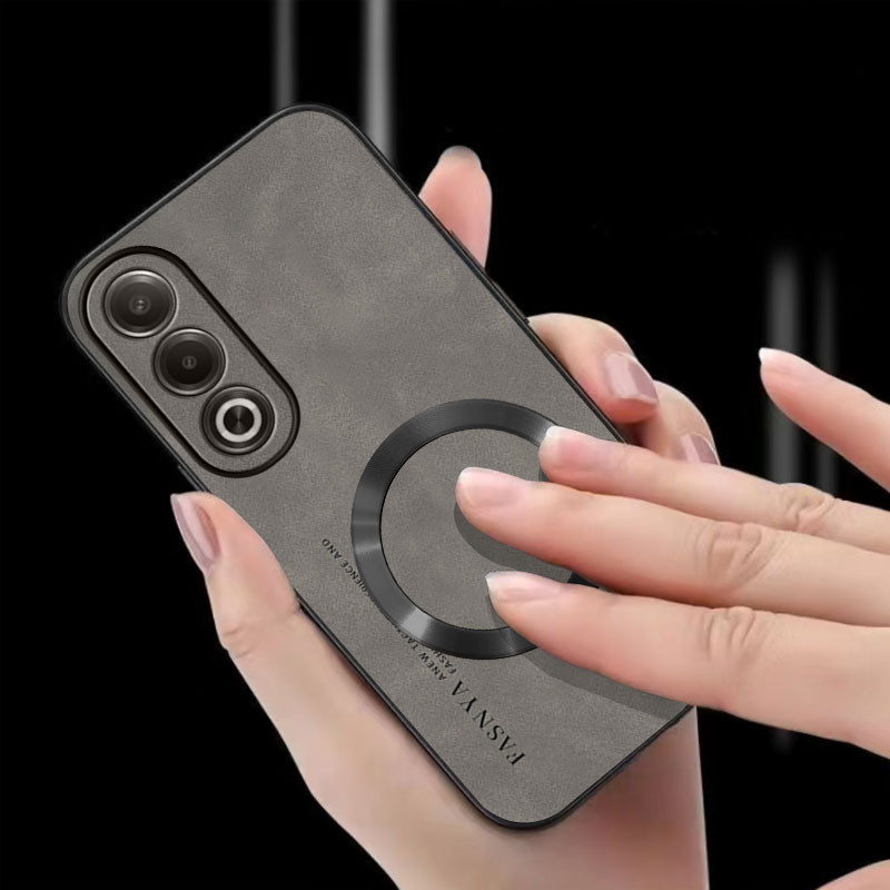 เคส ปลอก OPPO A3 Pro กรณีโทรศัพท์ป้องกันการสั่นสะเทือนแหวนดูดแม่เหล็กฝาครอบป้องกันที่มีขอบนุ่มและลื่นปกหลัง ybpcxq