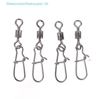 FSTH 200 ชิ้นสแตนเลส rolling หมุน Snap lure connector ตกปลาหมุน snap HH