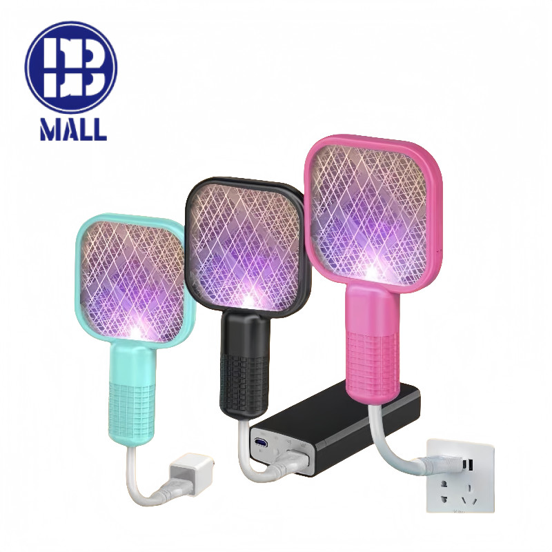 ไม้ตีไม้ช็อตยุง ไม้ตีแมลงmini แถมหัวเสียบUSB พกพาสะดวก ไม้ช็อตยุงไฟฟ้ารุ่นMB-777 มี4สี พร้อมส่ง