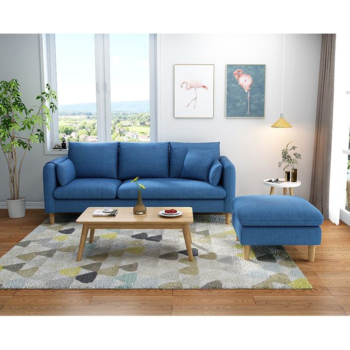 Discount up to RM120 Free Shipping! Fabric Sofa Nordic European Customizable Colour 1, 2,3 Seater Li