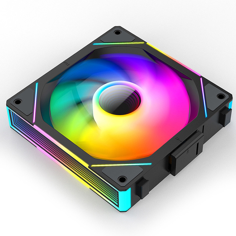 Teucer JM-1 PC พัดลมระบายความร้อน ARGB Mirror Cycle Light Effect 800-2000RPM PWM Water Cooling 360mm Cooler Fan