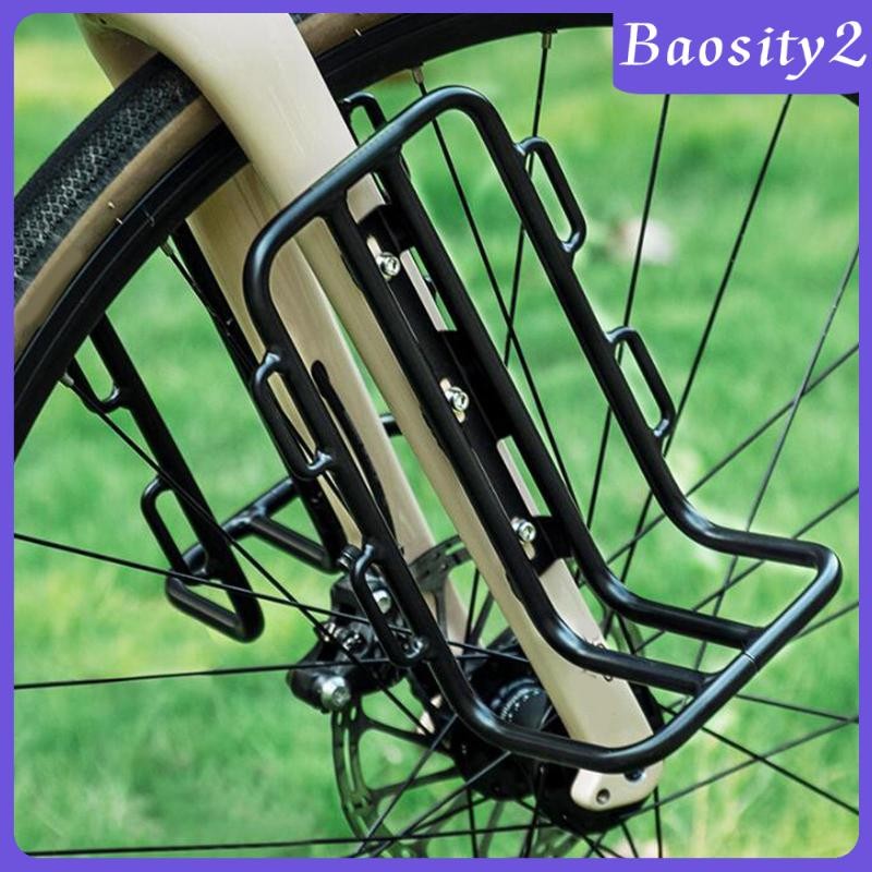 [Baosity2] Cargo Pannier Bike Front Rack Carrier Support Bike Fork Mount Bicycle Front Rack