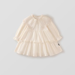 Hania Kids ชุดเดรสกระโปรงแขนยาวลายถัก สไตล์เกาหลี สำหรับเด็กผู้หญิง - K4135455