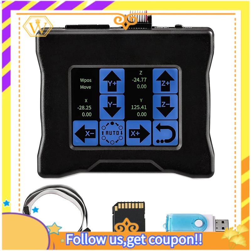 Cnc Offline Controller พร้อมหน้าจอสัมผัส CNC Router Offline Control โมดูล Offline Controller 2.8 นิ้