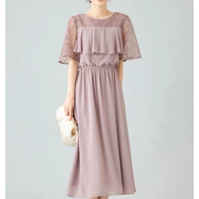 Japanese Simple Y anySis ** ป้ายตัดเดรสเอวแคบอ่อนโยน