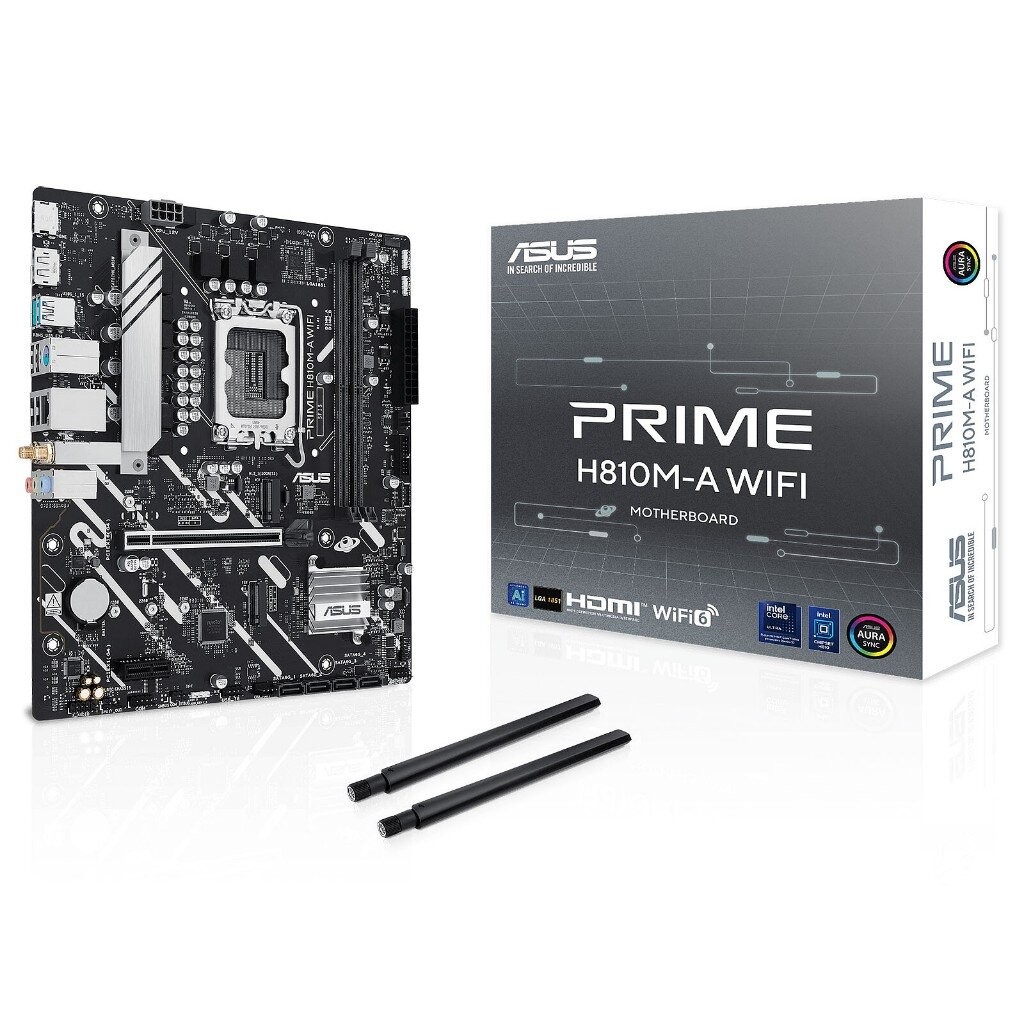 ASUS PRIME H810M-A WIFI DDR5 LGA 1851 Micro-ATX Mainboard