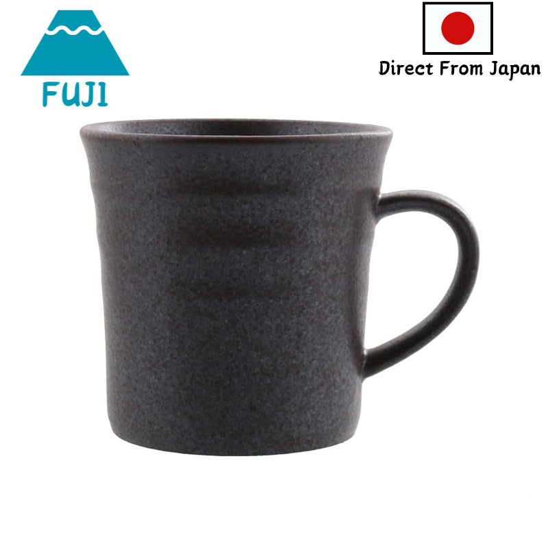 Tableware East Relaxed Mug Border 8.8cm Red-Brown ym-018-03