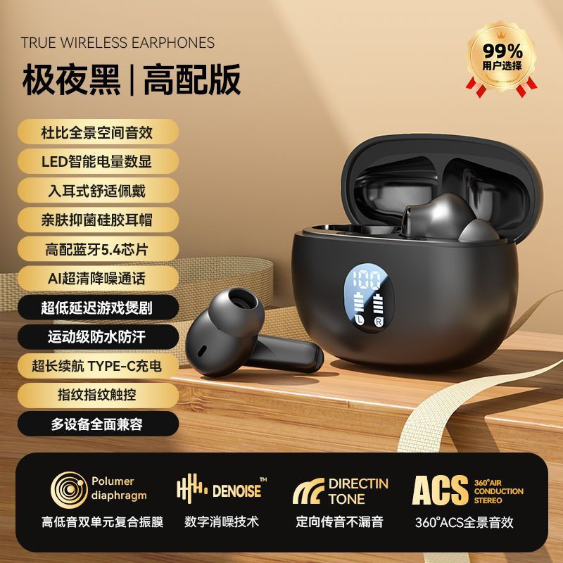 Bonine TWS หูฟังไร้สายบลูทูธเพลงหูฟังกีฬาชุดหูฟังกันน้ําพร้อมไมโครโฟนสําหรับ Xiaomi IPhone Redmi