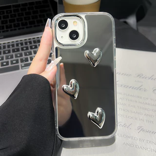 Make up Mirror เคส For Iphone 11 13 12 15 16 Pro Max 14 17 Air 16ProMax 14promax 12promax Soft TPU Silicon เคสทรศัพท์