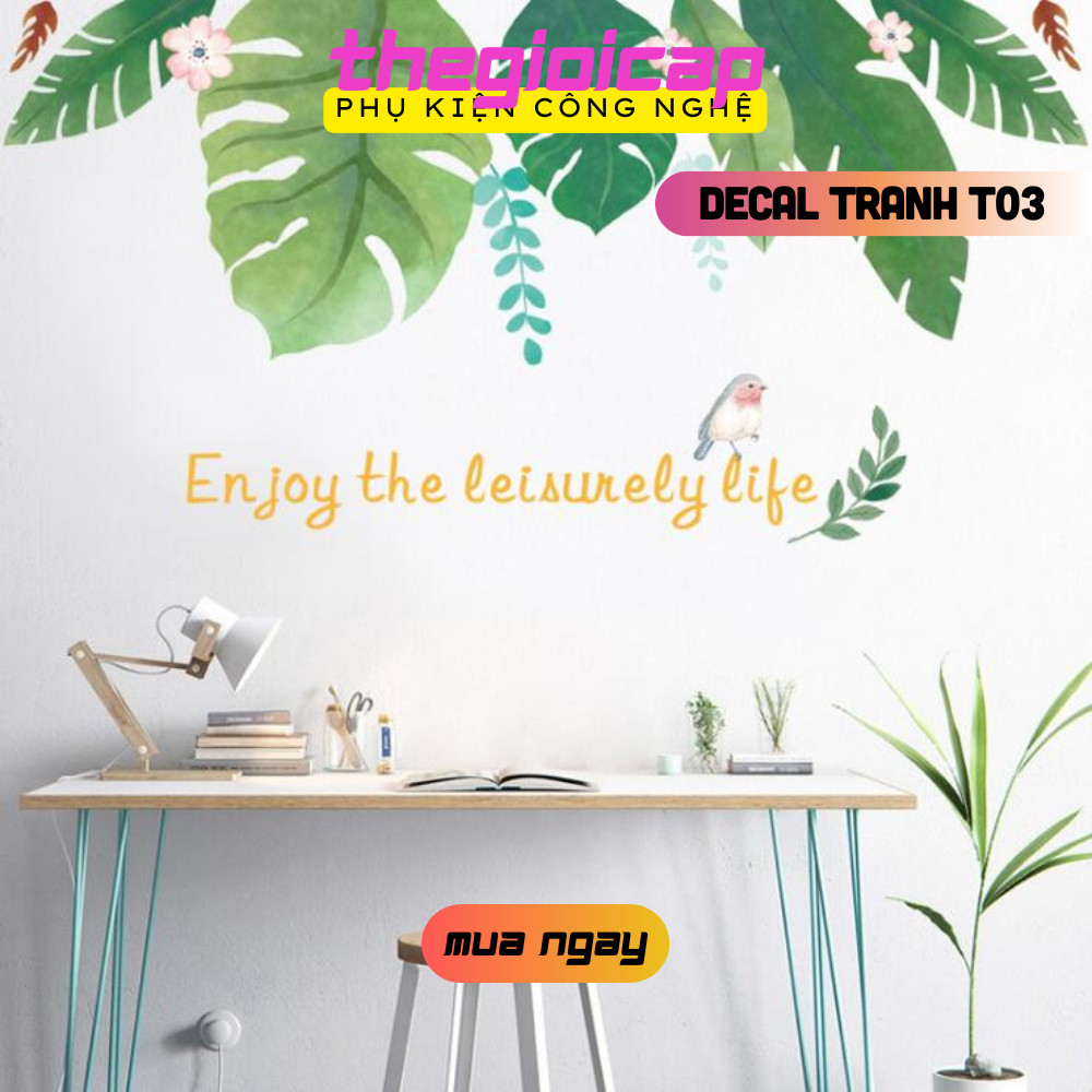 DECORATIVE PAINTING Decal SET สําหรับ LIVING ROOM WALL & BEDROOM T03