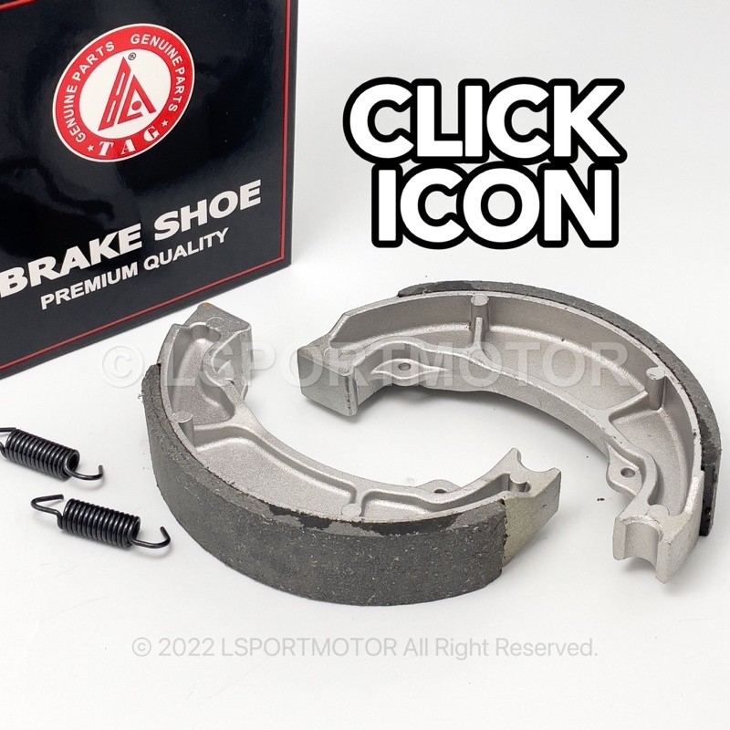 รองเท้าเบรก HONDA ICON / CLICK (STANDARD) รองเท้าเบรกหลัง ICON110 CLICK110 ICON 110 CLICK 110