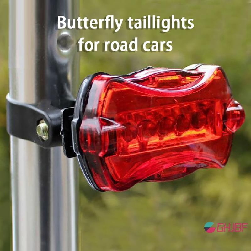 GHJBF] Mountain Bike, Tail Light, Single Bike Tail Light, Tail Light Original, Tail Light, 5Led Tail