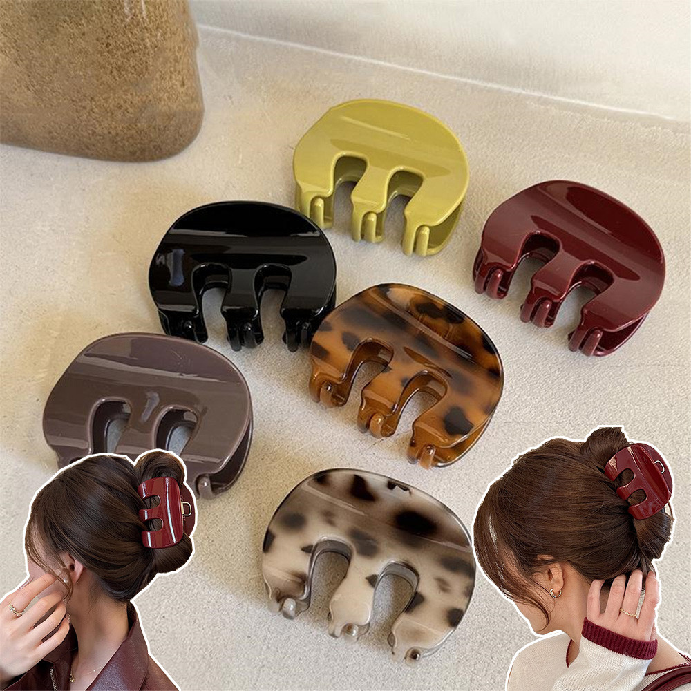 กิ๊บติดผมฝรั่งเศสคลิปฉลามแฟชั่นอเนกประสงค์ผมคว้าอารมณ์คว้าหญิงหัวแผ่นกิ๊บขนาดใหญ่ครึ่งผูก