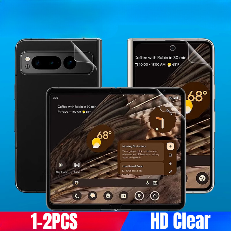 Google Pixel 9 Pro พับ 1-2PCS HD Clear Full Cover Soft Hydrogel ฟิล์มสําหรับ Google Pixel 9 Pro พับโ