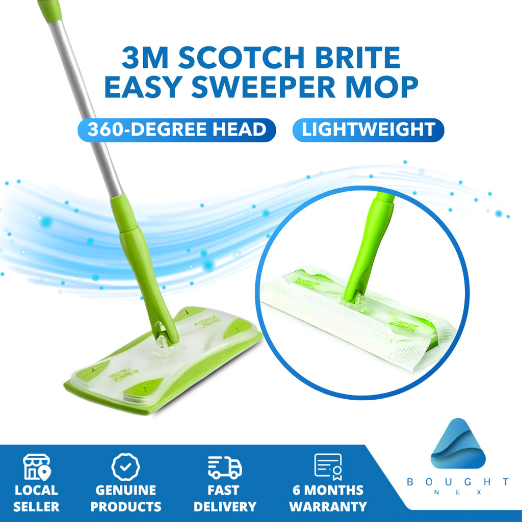 ไม้ถูพื้น 3M Scotch Brite Easy Sweeper - น้ํายาทําความสะอาด Swift & Hygienic