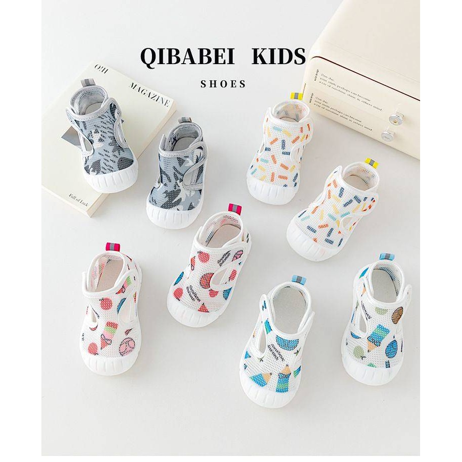 New baby Summer toddler shoes non-slip soft bottom comfortable boys' net shoes pCva