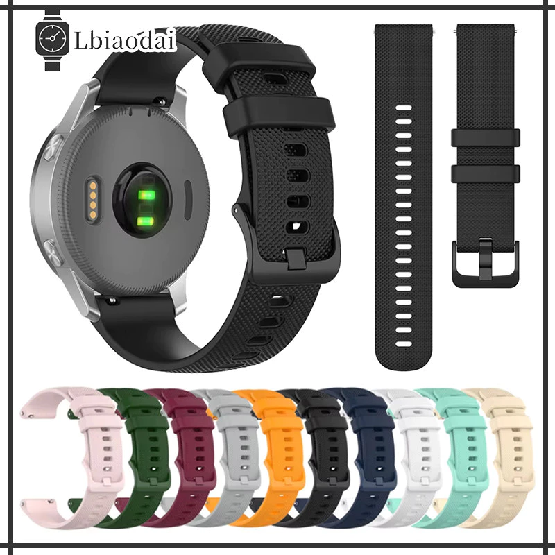20มม 22มม for สายซิลิโคน for Samsung Galaxy Watch FE 7 6 5 4 /Huawei Watch/redmi Watch 5 Active/Amazfit bip 6/Garmin/
