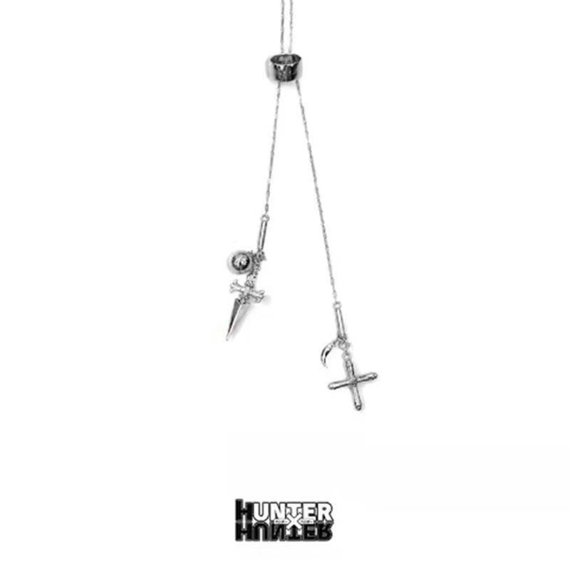 Hunter X Hunter สร้อยคอผู้หญิง Kurapika อะนิเมะการ์ตูนสร้อยคอแฟชั่นผู้หญิง Charms คู่ Chain คอสเพลย์