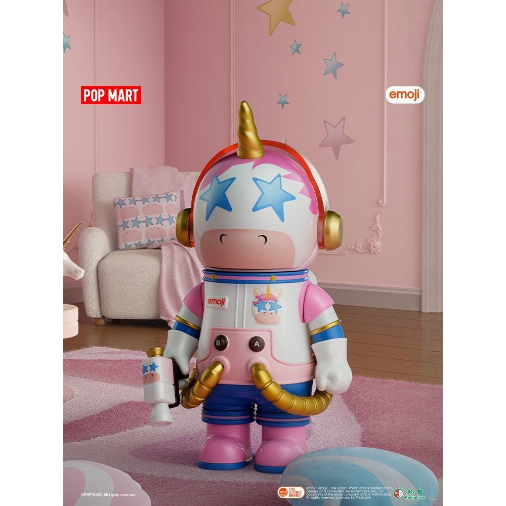 POPMART MEGA SPACE MOLLY 100% อิโมจิ™  Series blind box mega space 4V Molly space Jewelry ของขวัญวัน