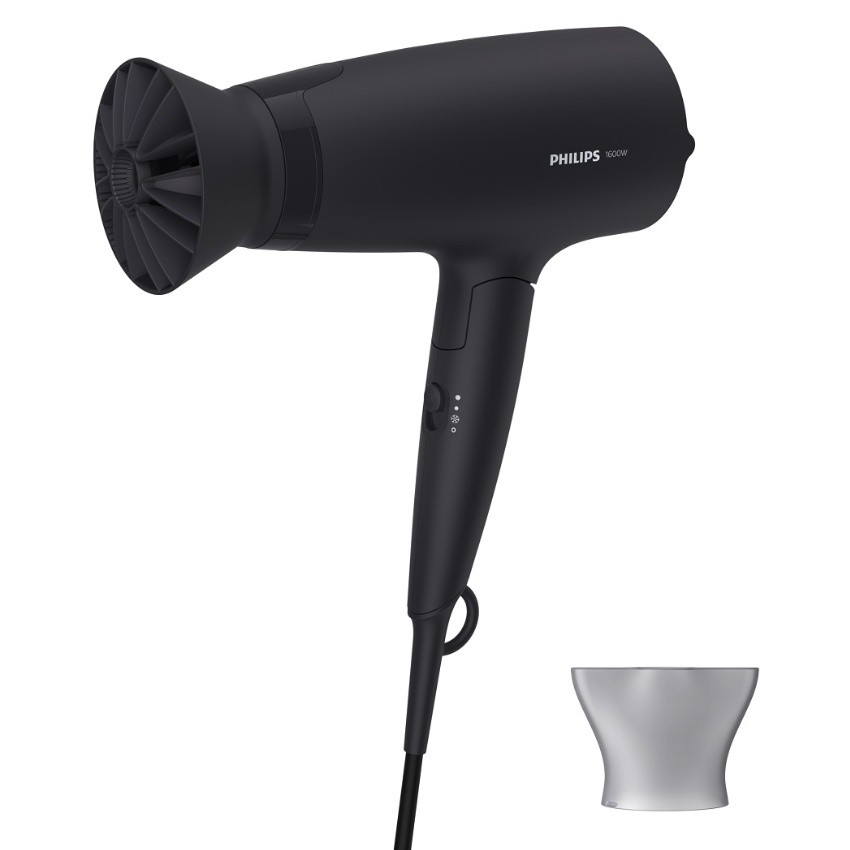 ฟิลิปส์ ไดร์เป่าผม 1600 วัตต์ สีดำ รุ่น BHD308/10 PHILIPS HAIR DRYER 1600 W BHD308/10
