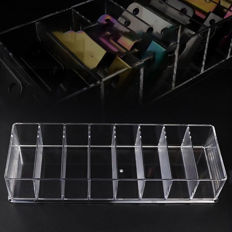 Springevenbliss 8 กริดคู่มือจํากัดหวีกล่องเก็บไฟฟ้าผม Rack Holder Organizer กรณีตัดผม Salon Hairdressing เครื่องมือ Springevenbliss - รูปที่ 2