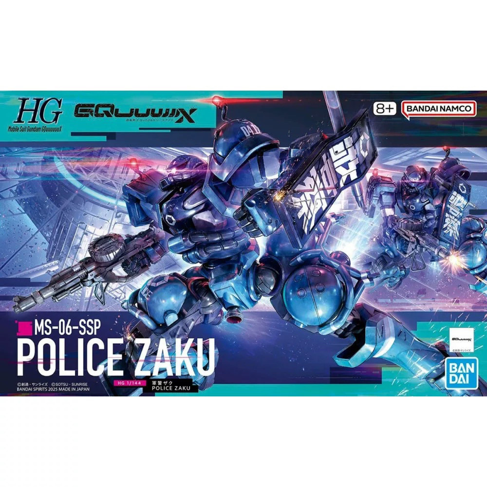 Bandai HG 1/144 Military POLICE ZAKU POLICE ZAKU Gundam GQuuux Gundam รุ่น MS-06-SSP