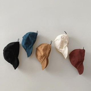 เด็กหมวกเบสบอลนุ่มสไตล์เกาหลีสีทึบหมวก ใบเรียกเก็บเงินเป็ด แ…