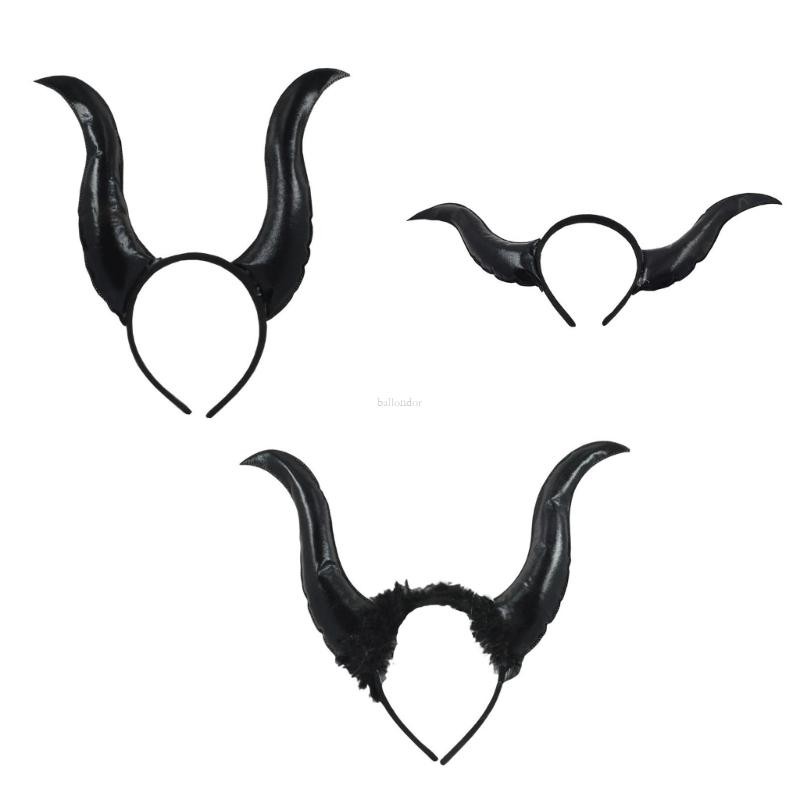 BA Overwhelming Cool Devil Hair Hoop น่ารัก Horn Headdress ที่คาดผมฮาโลวีน
