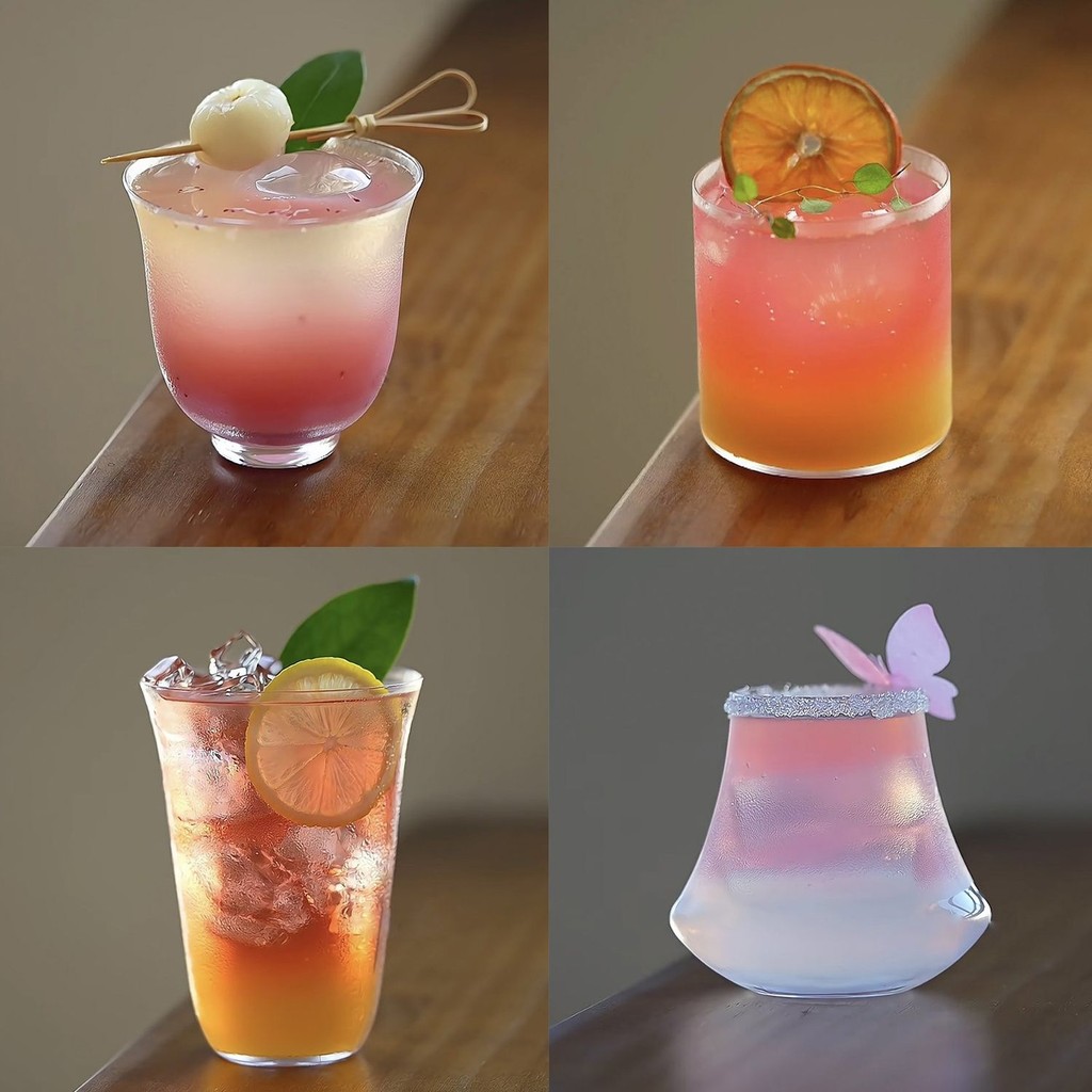 [อัตราการงอก 40%] Simple Ultra-Thin Colin Cup Long Drink Cup Bar ค็อกเทลเครื่องดื่มถ้วย Hyperbo Cup ถ้วยคลาสสิกถ้วยเครื่องดื่มแก้ว- *---