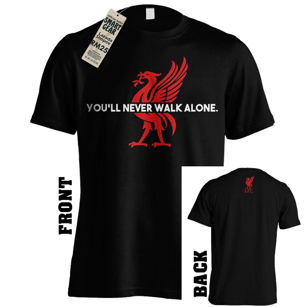 [พร้อมส่ง] เสื้อยืดฟุตบอล Liverpool You'll Never Walk Alone⚽ เสื้อบอล พรีเมียร์ลีก ผ้าฝ้ายแท้ 100% สวมใส่สบาย สไตล์สปอร์