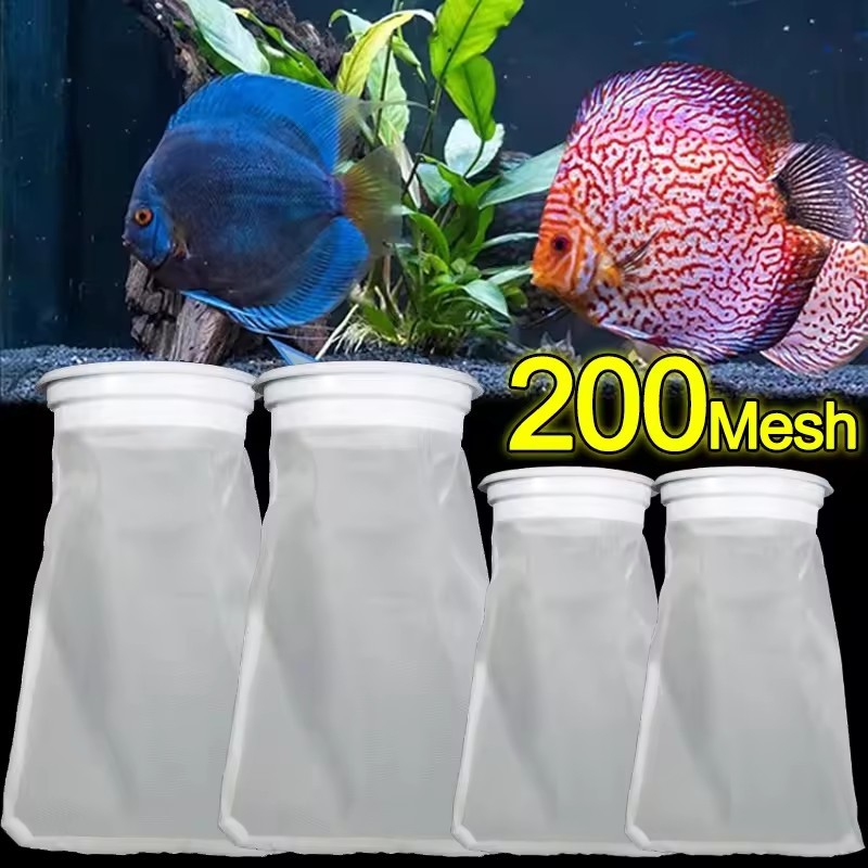 ถุงเท้ากรองตู้ปลาระดับพรีเมียม 80-200 ตาข่าย - ถุงกรองไนลอน Sump พร้อมกรอบสําหรับถังปลา/การรักษาน้ํามารีน