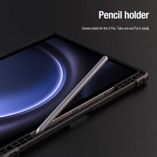 Samsung Tab S9 FE เคส NILLKIN หนัง PU กันกระแทกกล้อง แบบสไลด์ได้ สําหรับSamsung Tab S7 S8 S9 S7FE S9FE PLUS FE S10 S10Fe