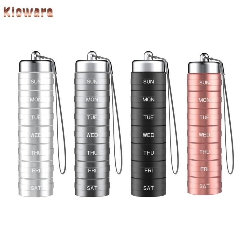 [Kloware] Daily Pill Organizer Pill Case Planner Portable Reminder Case Daily Pill Keeper Travel Pil