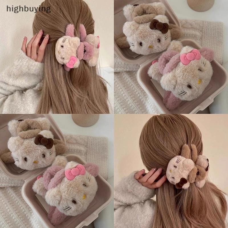 SANRIO [ซื้อสูง] การ์ตูนตุ๊กตา ซานริโอ สวัสดี คิตตี้ คลิปฉลามน่ารักแฟชั่นกิ๊บสําหรับผู้หญิงสาวหวานผมกรงเล็บ น่ารัก อุปกรณ์ผมของขวัญหุ้นใ