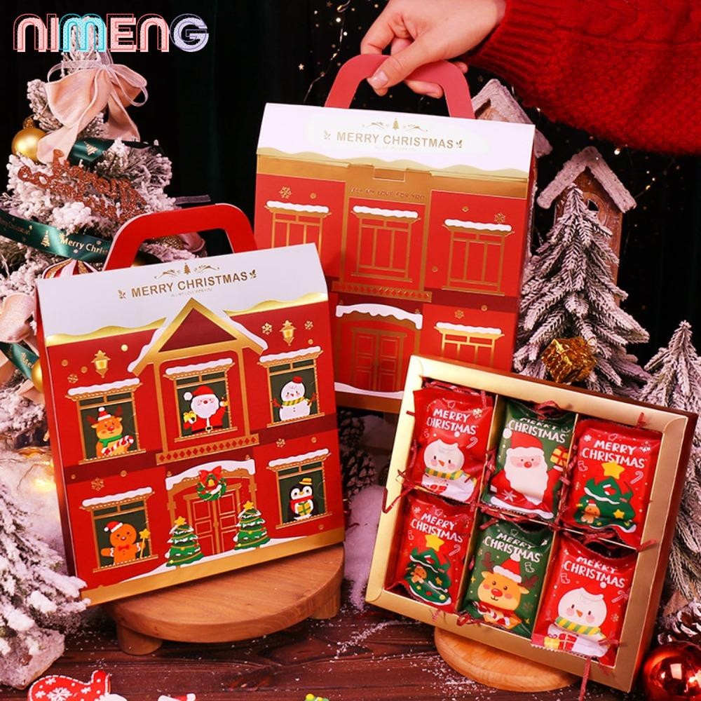 Nimeng 100 ชิ้นถุงคริสต์มาส Self-Adhesive Xmas Supplies คุกกี้ขนม Handmade ถุงปิดผนึก