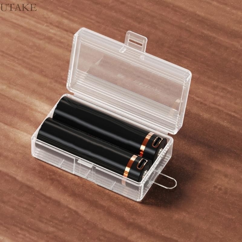 Utake สะดวก Storage Case สําหรับ 21700 แบตเตอรี่ Secure จัดระเบียบแบตเตอรี่พร้อมกล่องกล่องเก็บพลาสติกนี้
