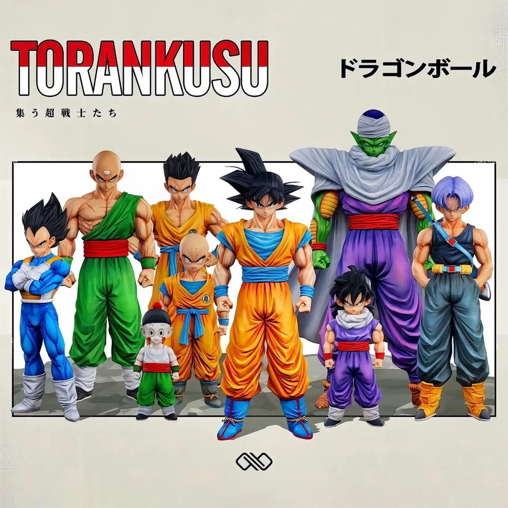 9pcs Goku Gohan Vegeta Piccolo Torankusu ตัวเลข Dragon Ball Z Infinite Z Warrior ชุด GK อินเทรนด์ของเล่นรูปปั้นตกแต่งของขวัญ
