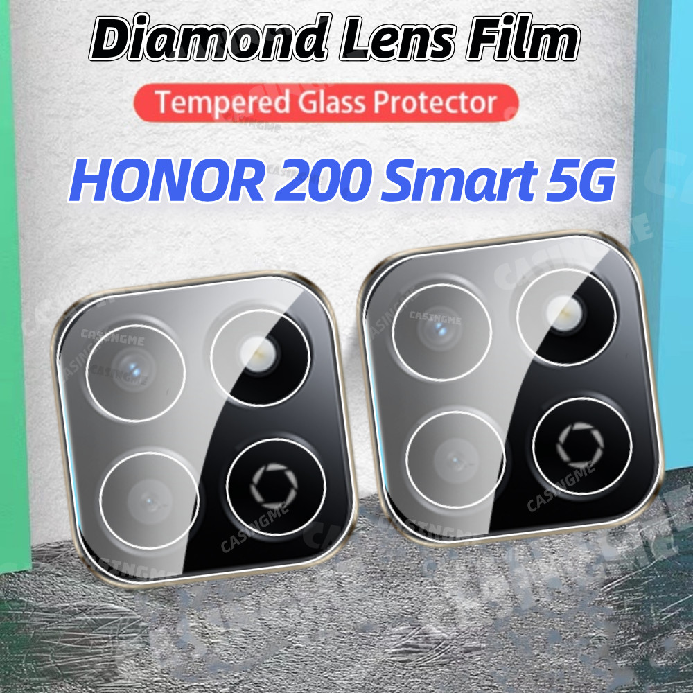 Honor 200 สมาร์ท 5G 2024 3D กล้องเลนส์ Protector สําหรับ Honor X7c 200 Honor200 สมาร์ท 200Smart 4G 5G 2024 กระจกนิรภัยโปร่งใสกลับกล้องป้องกัน