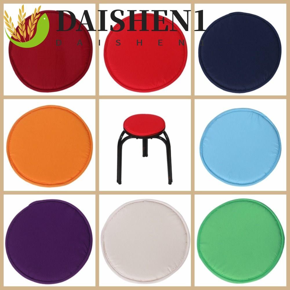 Daishen1 แผ่นรองเมาส์ทรงกลม, เบาะรองนั่งเก้าอี้วงกลมฟองน้ํา, นุ่ม 30 ซม. สีทึบเบาะรองนั่งเก้าอี้สตูลซักได้สํานักงาน