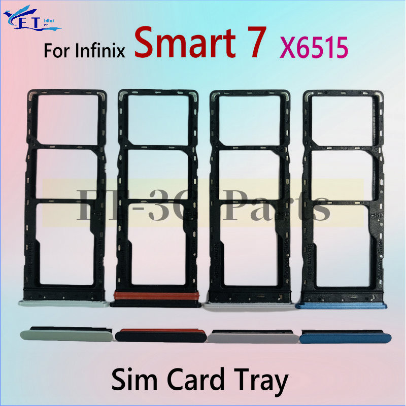สําหรับ Infinix Smart 7 X6515 ที่วางถาดซิมการ์ดอะไหล่ทดแทน