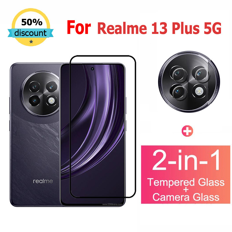 ฟิล์มกระจก Realme 13 Plus 5G กระจกนิรภัย HD ป้องกันหน้าจอ สำหรับ Realme C65 C67 C51 C55 C53 13 12 12X 10T 9i 11 10 Pro + 50 Narzo 60 50 5G ฟิล์มกระจกกันเลนส์กล้อง & ฟิล์มหลัง