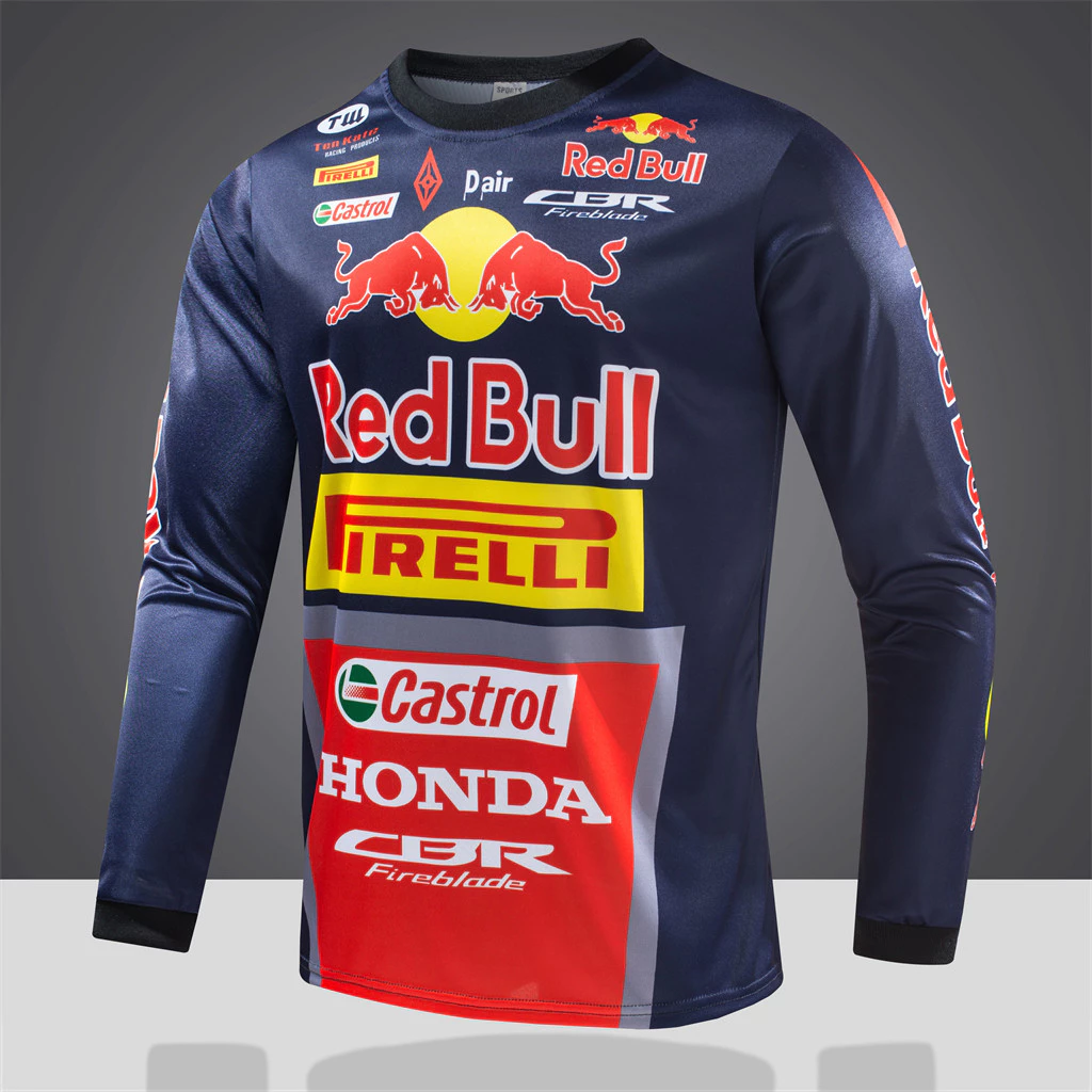 เสื้อกีฬาแขนยาว ระบายอากาศ สำหรับมอเตอร์ไซค์/ปั่นจักรยานผู้ชาย