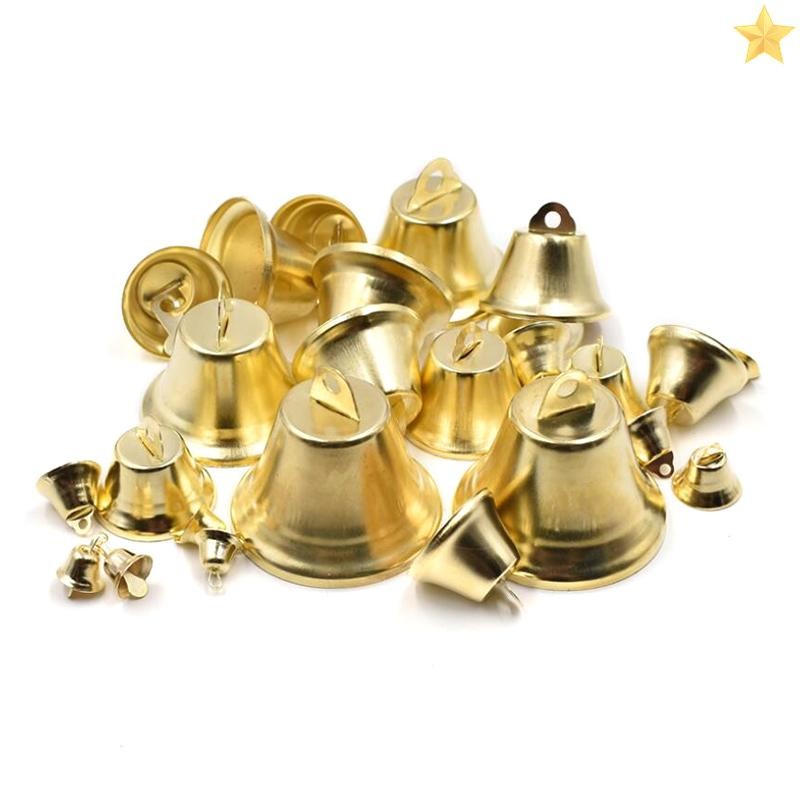 [FL] 10 ชิ้น Small Jingle Bells กระดิ่งโลหะ Christmas Tree Party ตกแต่ง DIY Craft TH