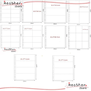 Meatherstore อัลบั้มภาพเติมหน้า, โปร่งใสหลายกระเป๋า A4 Kpop Photocard Binder, PP DIY Photo Album Sleeves