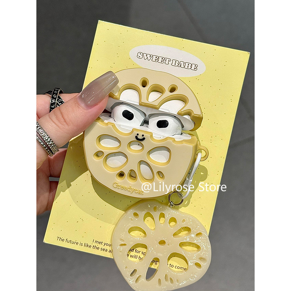Jellyc เคสหูฟังสําหรับ AirPods 4 [2024] AirPods Pro2 Pro 3 2 1 Apple Pro Protector ซิลิโคนนุ่มน่ารักรากบัว